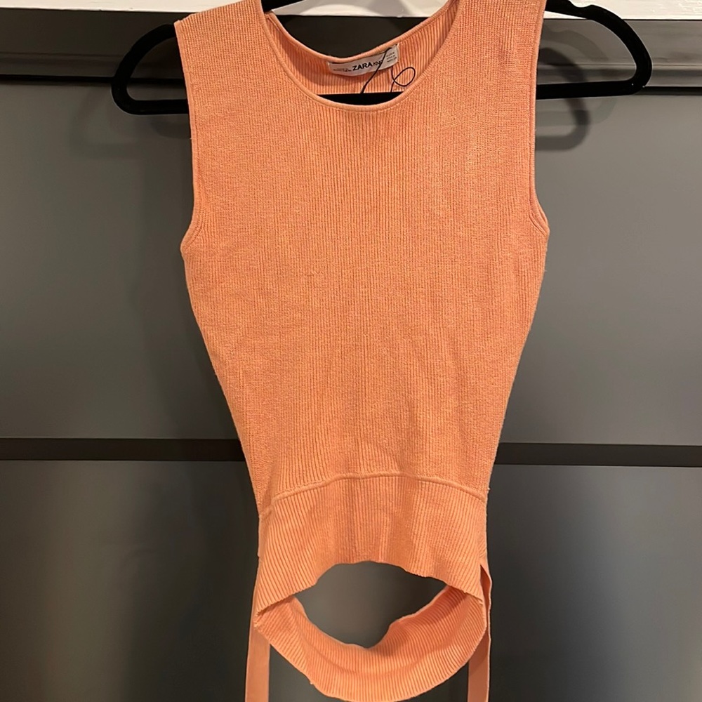 Zara knit back cut out wrap too